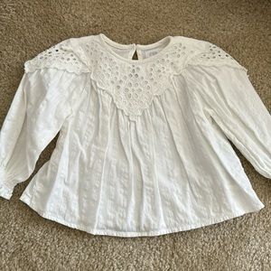 Zara white top